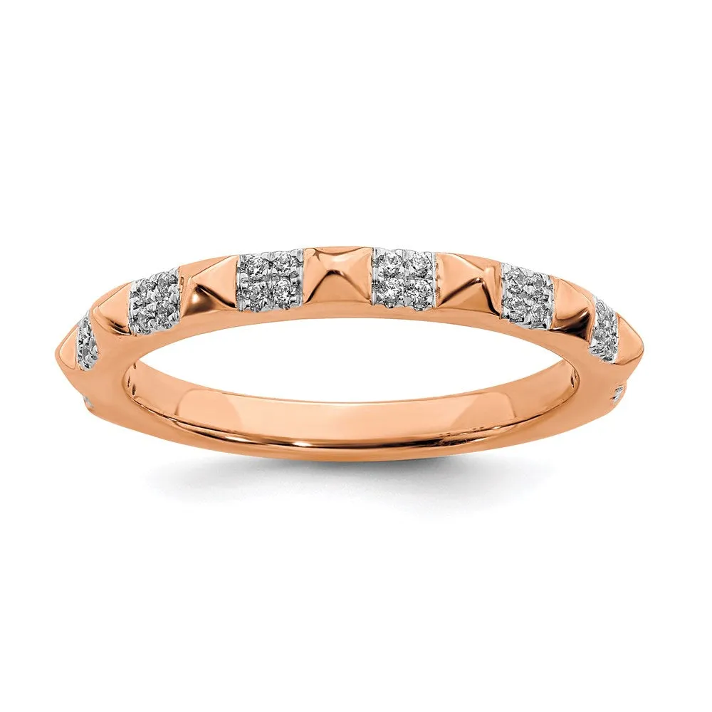 14k Rose Gold Stackable Expressions Diamond Ring | SK2096