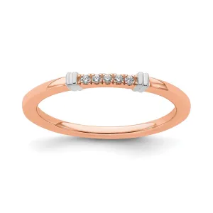 14k Two-Tone Stackable Expressions Diamond Ring | SK2091