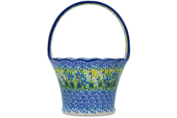 8" Basket with Handle - Delightful Day