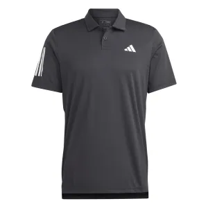 ADIDAS CLUB 3-STRIPES MEN'S TENNIS POLO SHIRT BLACK