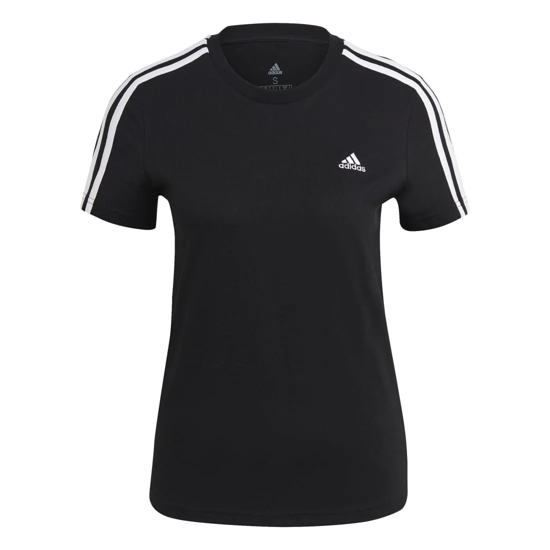 ADIDAS ESSENTIALS SLIM 3 STRIPES WOMEN S TEES