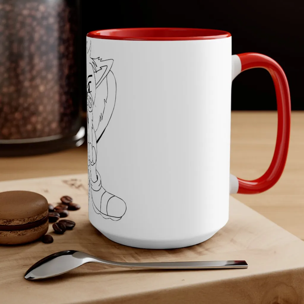 Angry Cat Accent Mug