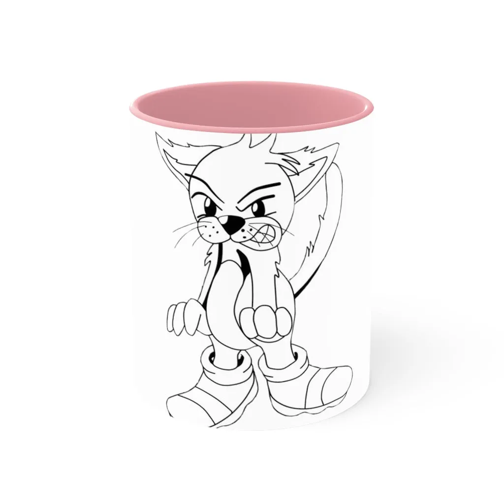 Angry Cat Accent Mug