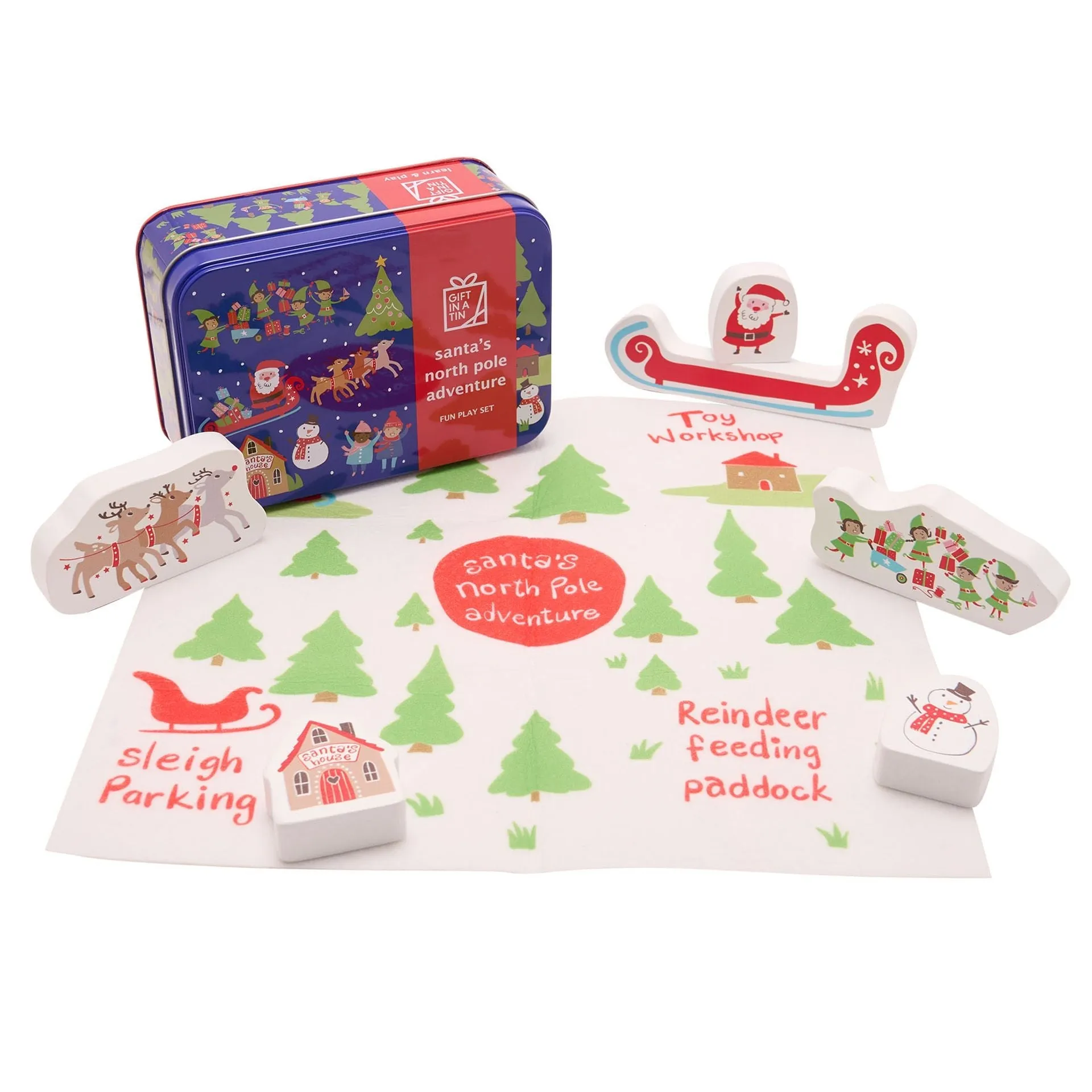 Apples To Pears Gift In A Tin Santa's Adventure