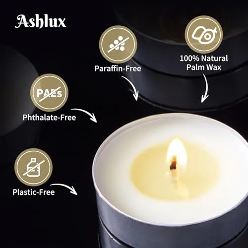 Ashlux Tea Lights Candles 200 Pack[4.5 Hours Long Burning][Burn Clean] Unscented White Tealight Candles Small Mini Tea Candles White Bulk Tea Light Candles for Wax Melt Warm Tea Coffee Power Outages