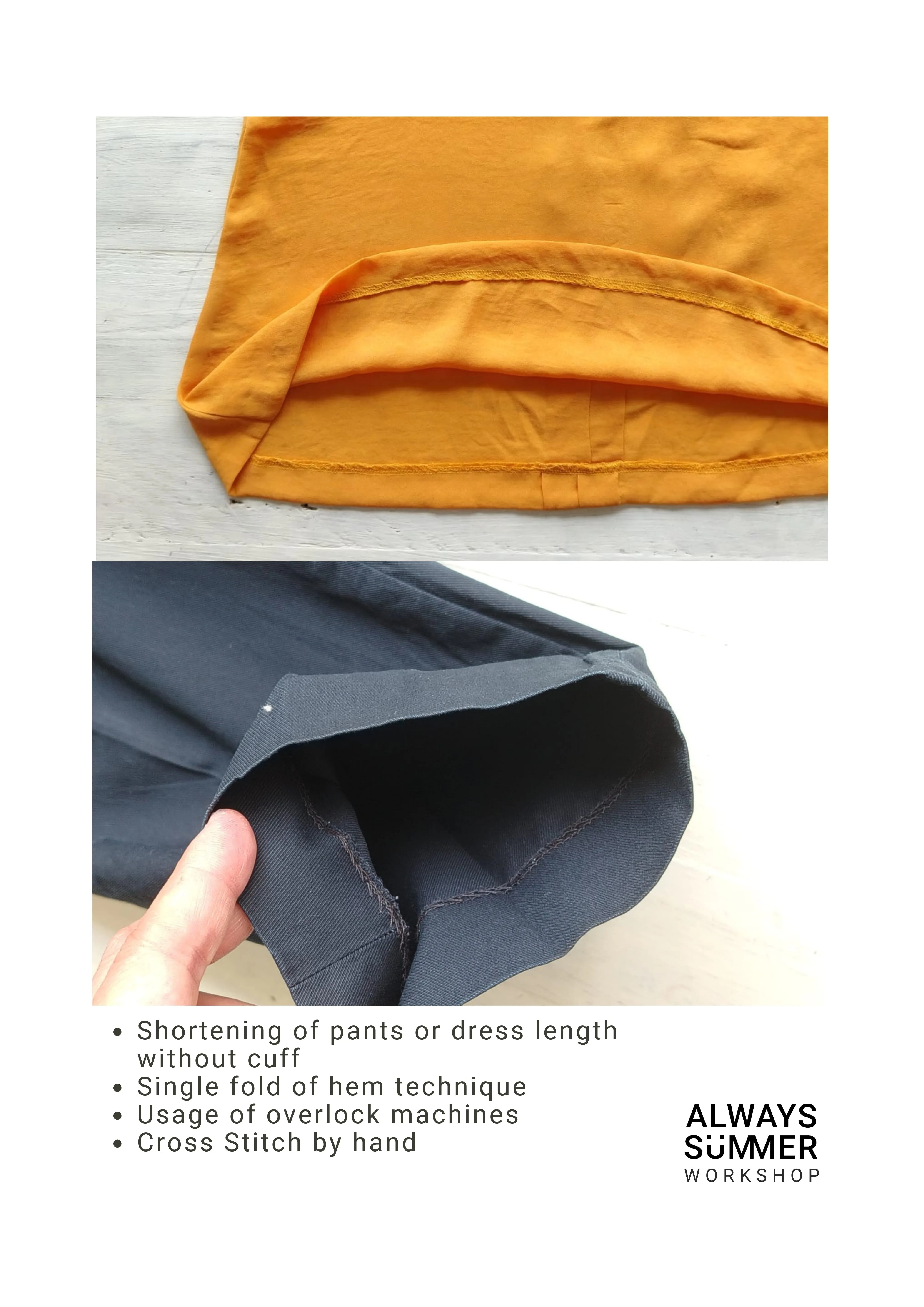 Basic Alteration Simple Workshop  / Class @ Punggol Oasis - NOVICE - Always Summer Workshop