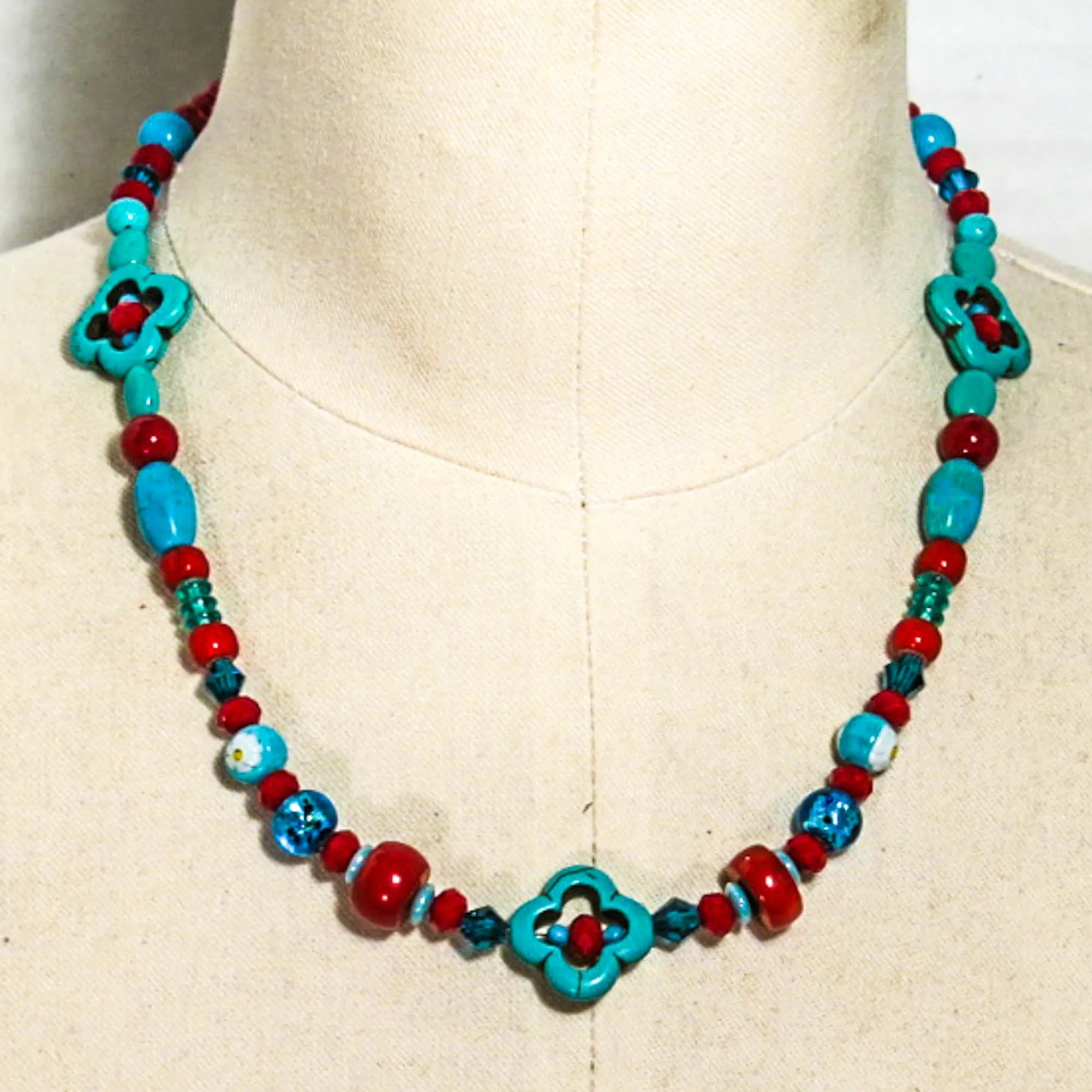 BASIC SKILL: Single Strand Necklace on Beading Wire with crimp beads & clasp