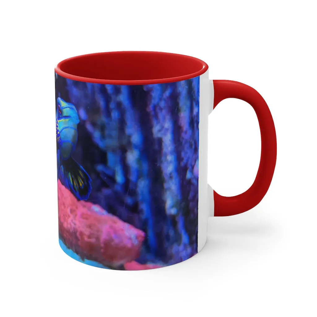 Blue Fish Accent Mug