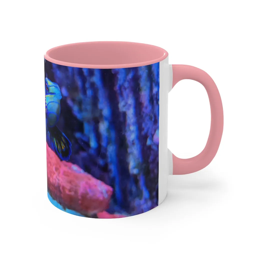 Blue Fish Accent Mug