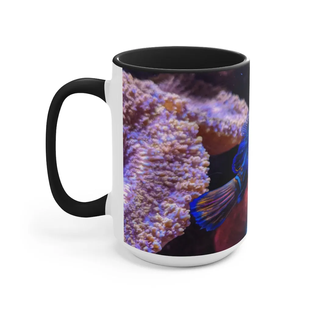 Blue Fish Accent Mug