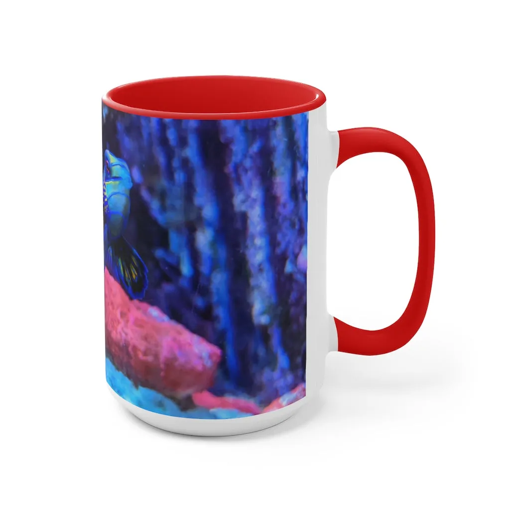 Blue Fish Accent Mug