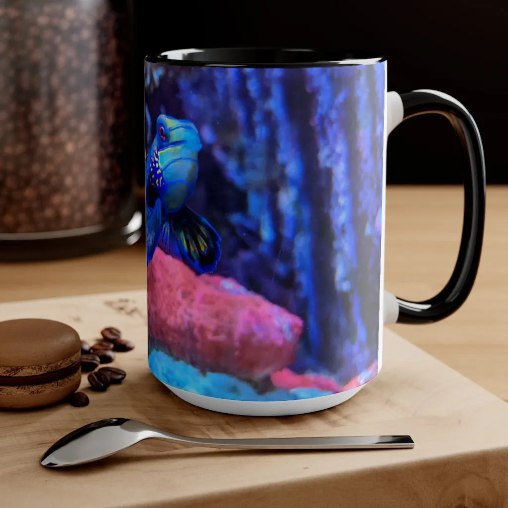 Blue Fish Accent Mug