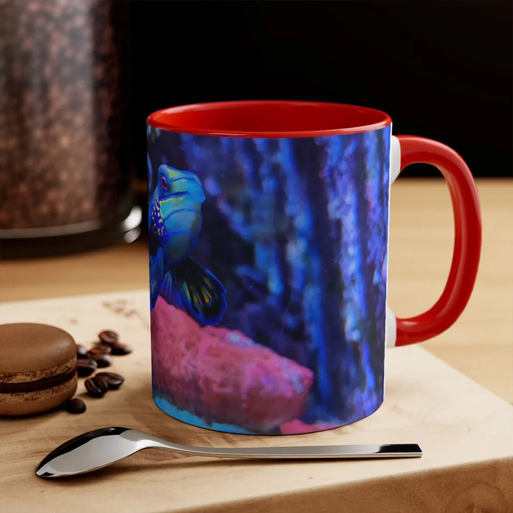 Blue Fish Accent Mug