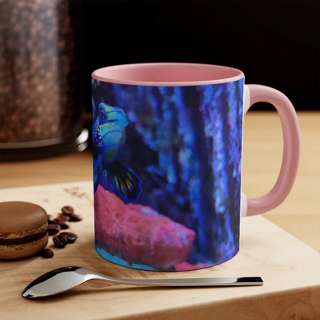 Blue Fish Accent Mug