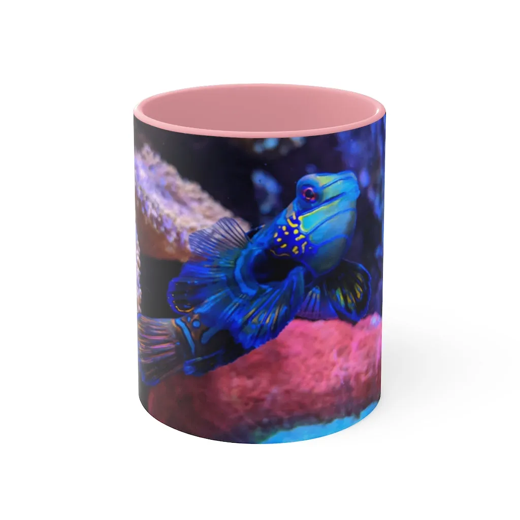 Blue Fish Accent Mug