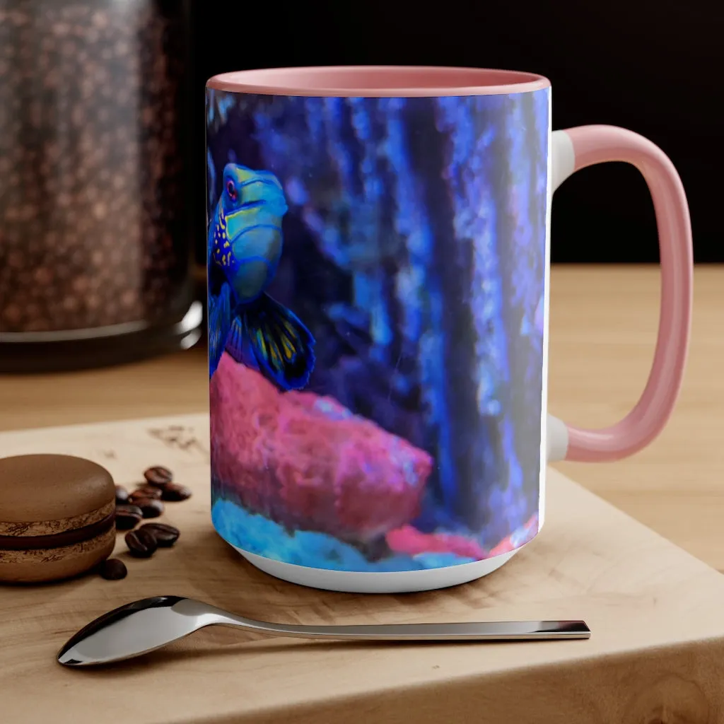 Blue Fish Accent Mug