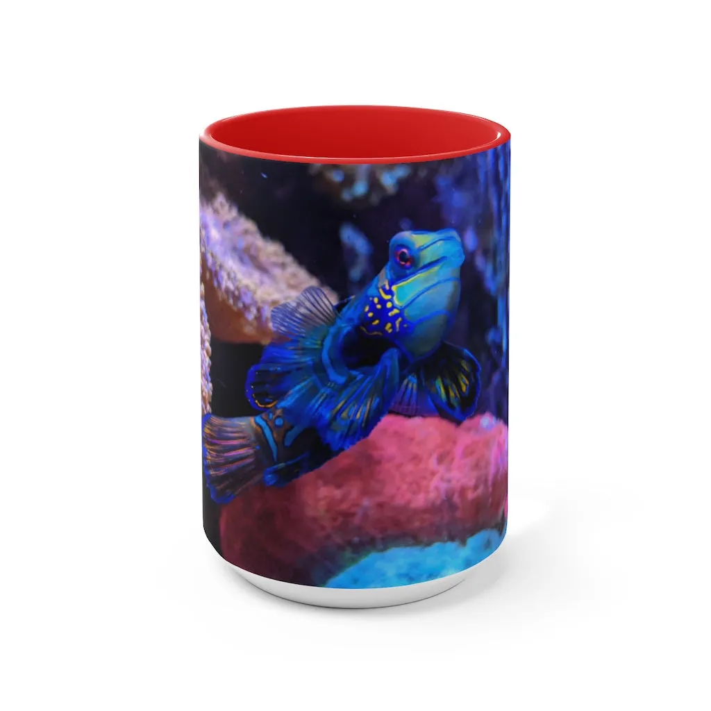 Blue Fish Accent Mug