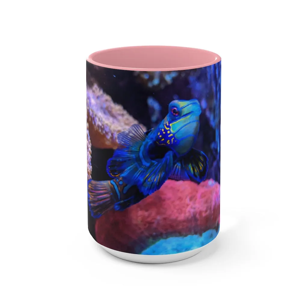 Blue Fish Accent Mug