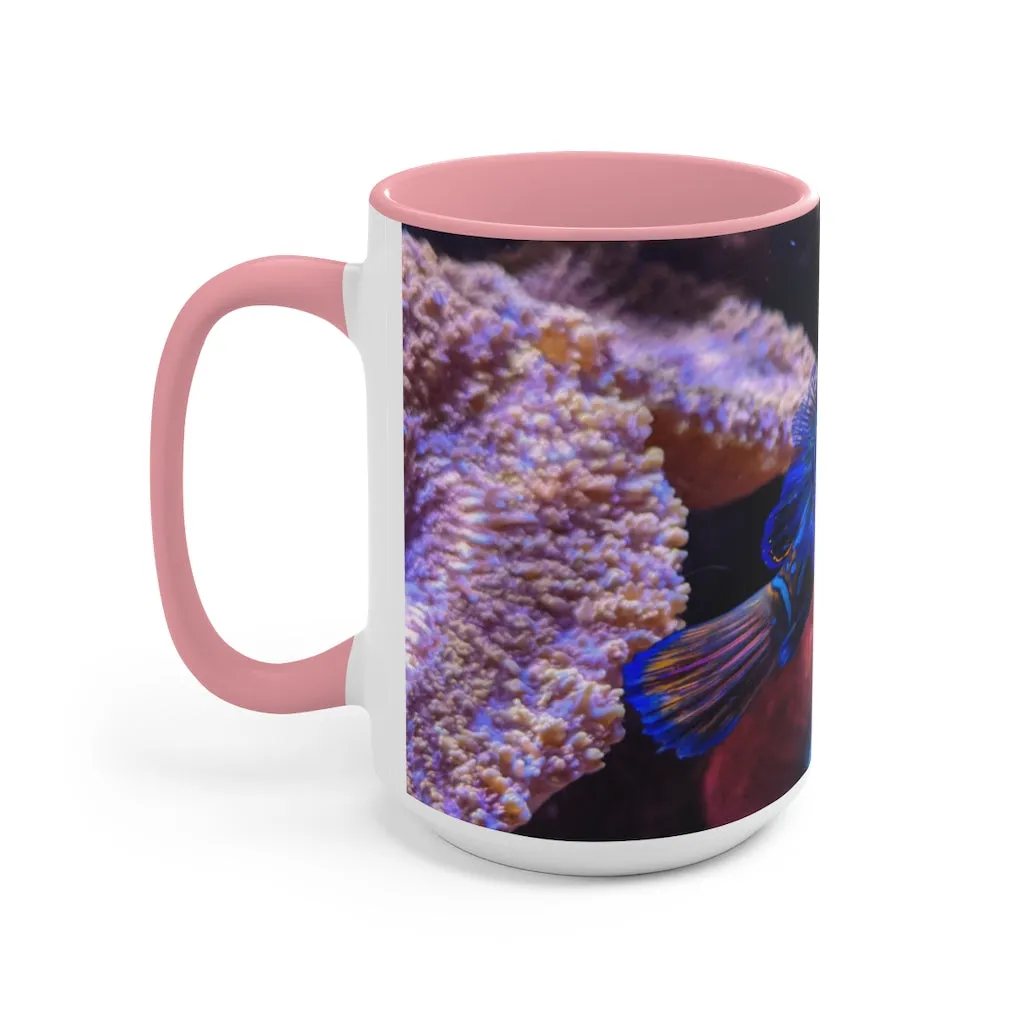 Blue Fish Accent Mug