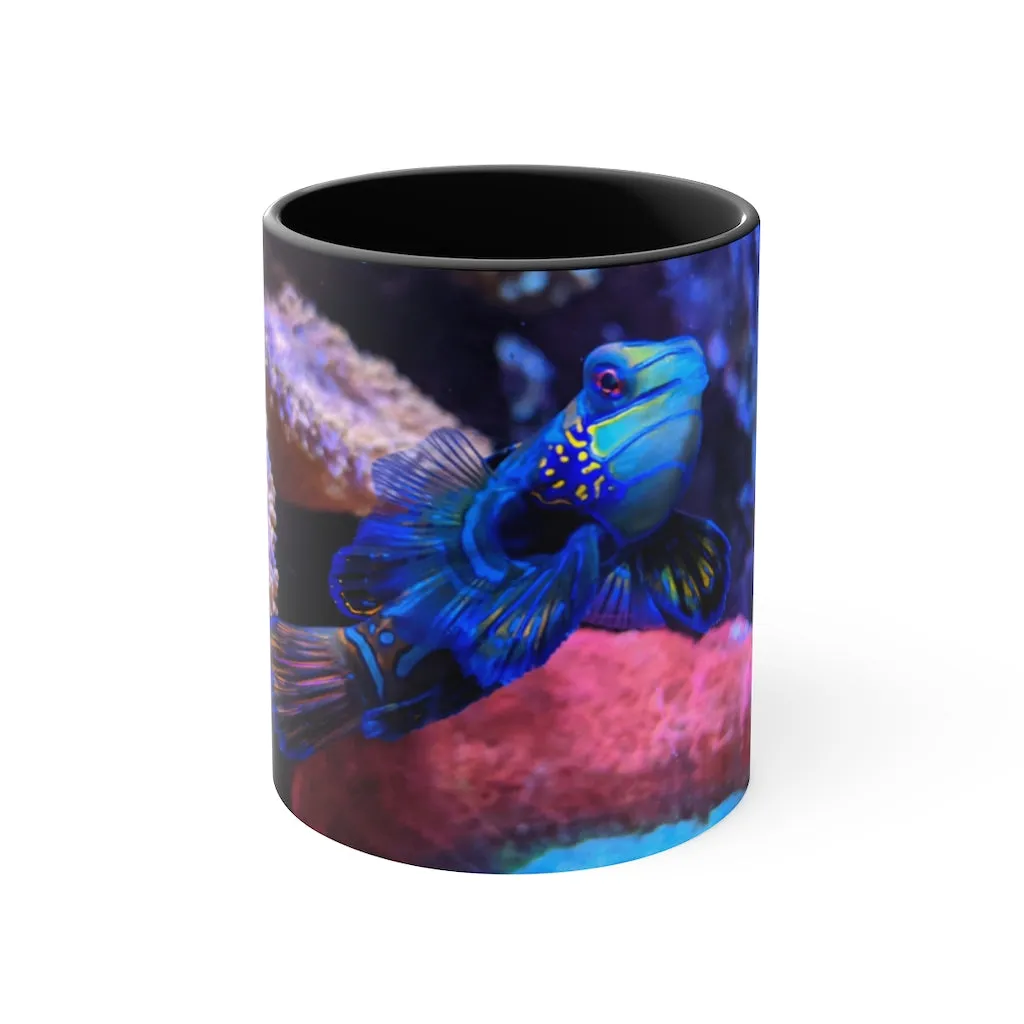 Blue Fish Accent Mug