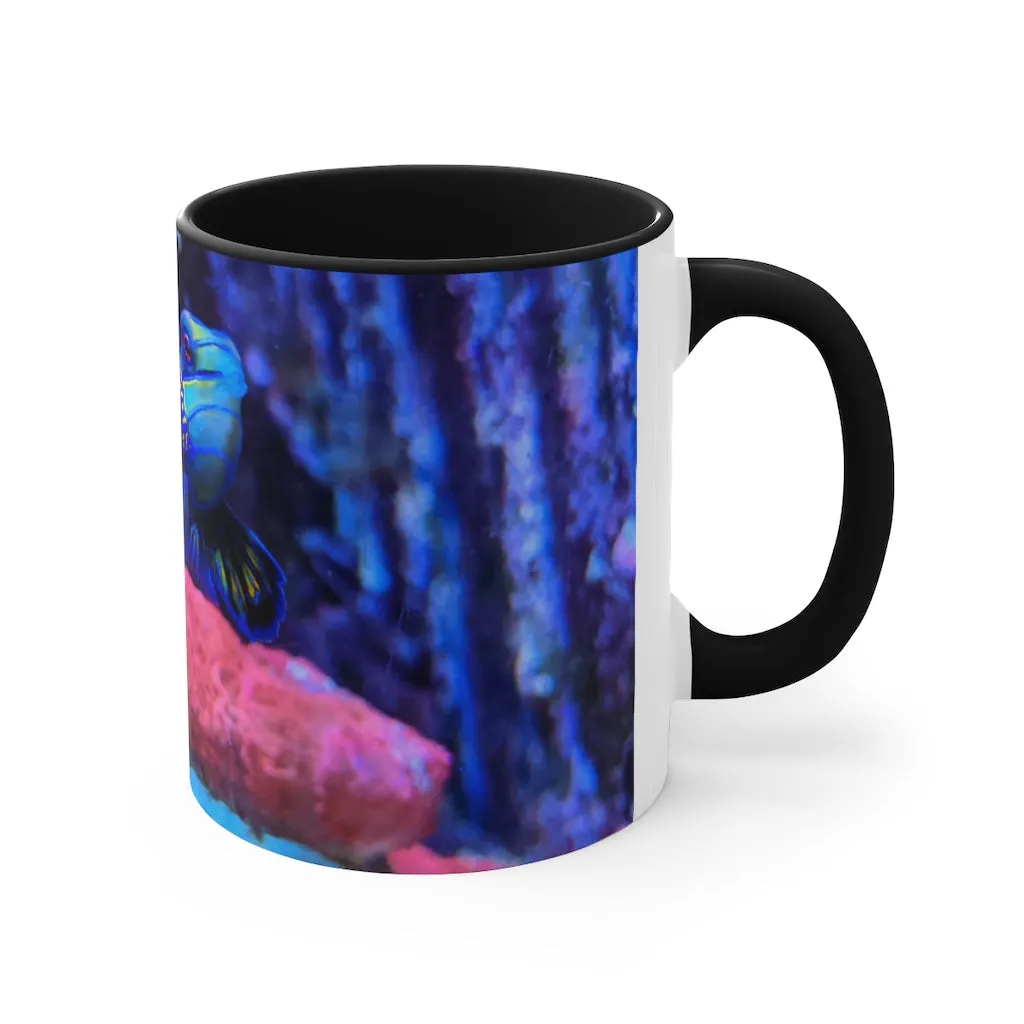 Blue Fish Accent Mug