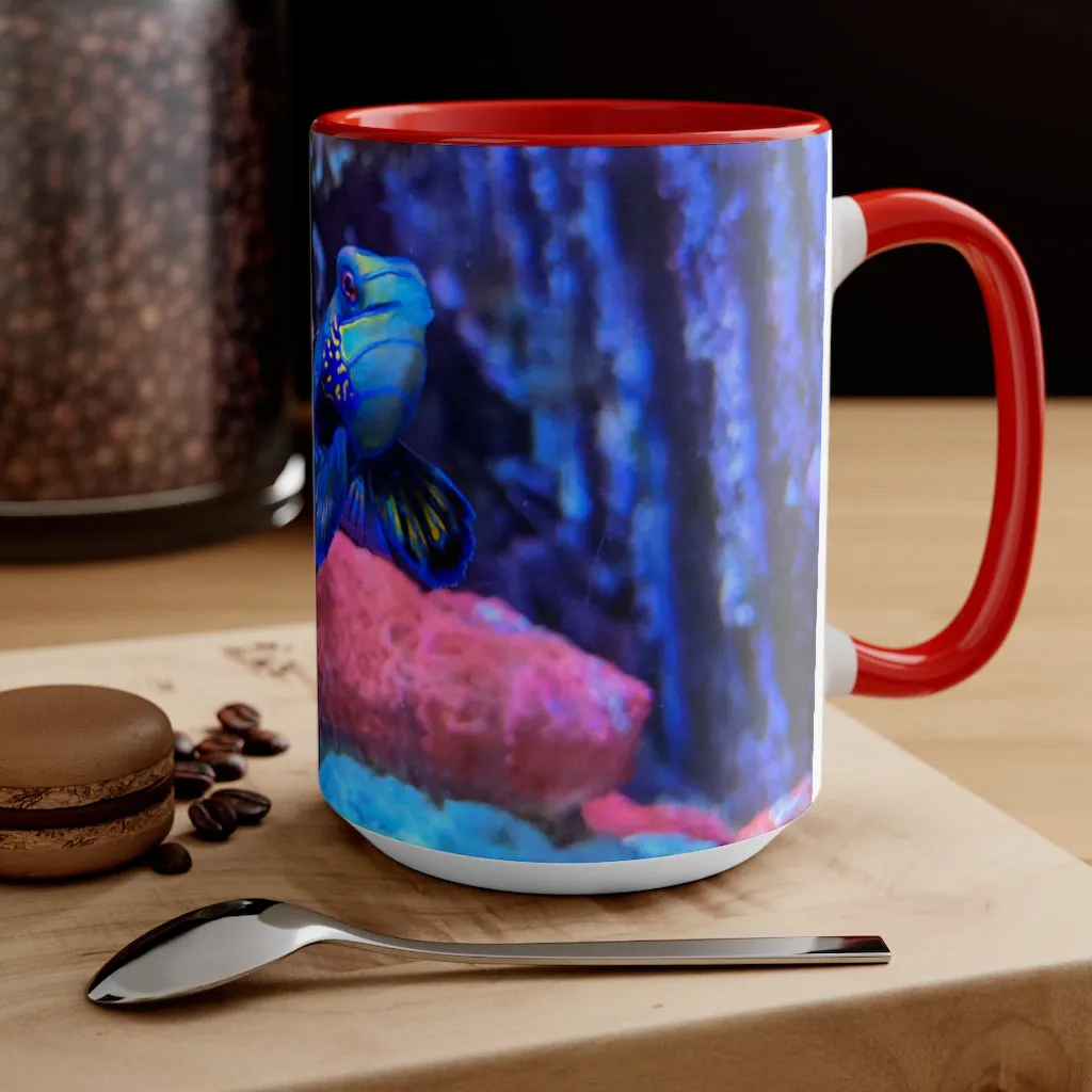 Blue Fish Accent Mug