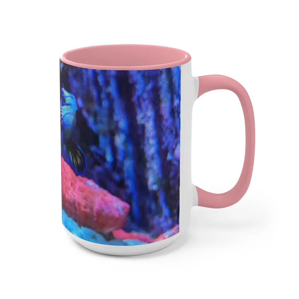 Blue Fish Accent Mug