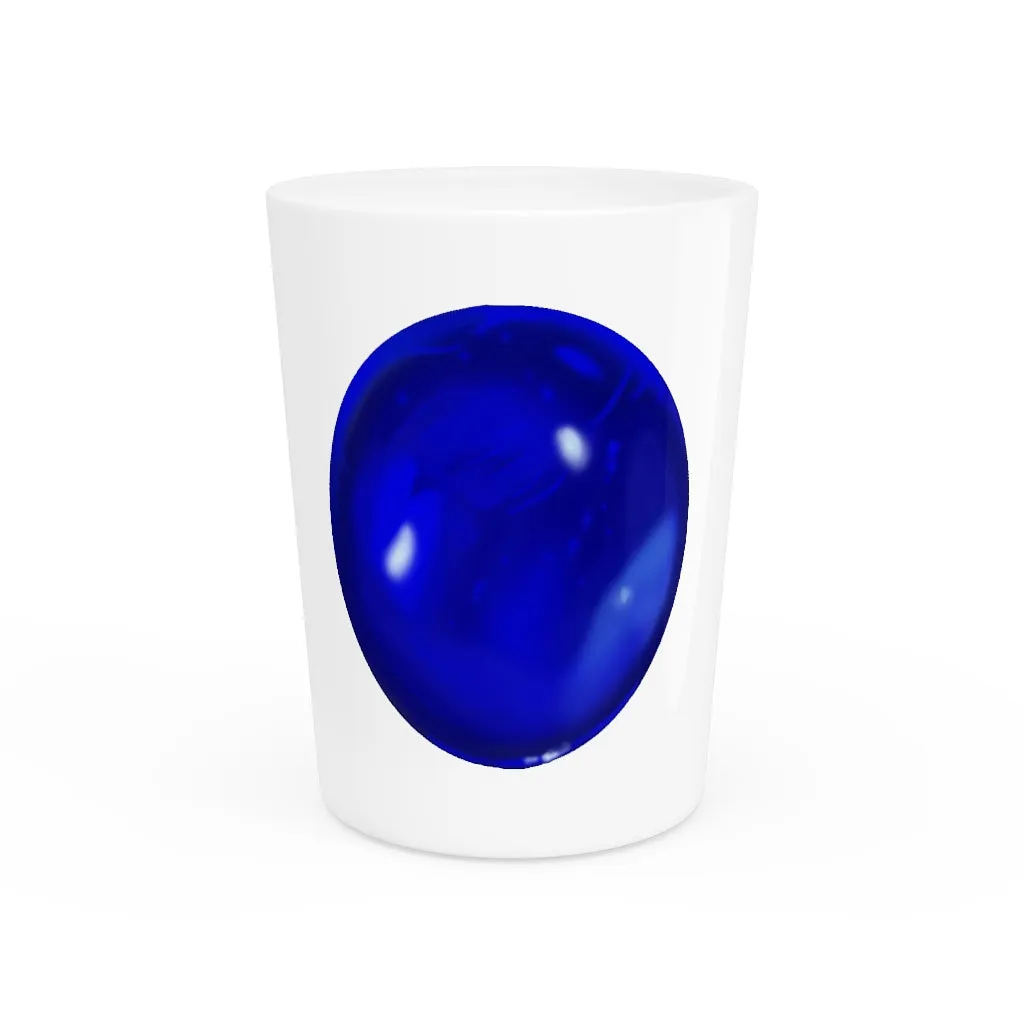 Blue Orb Shot Glass