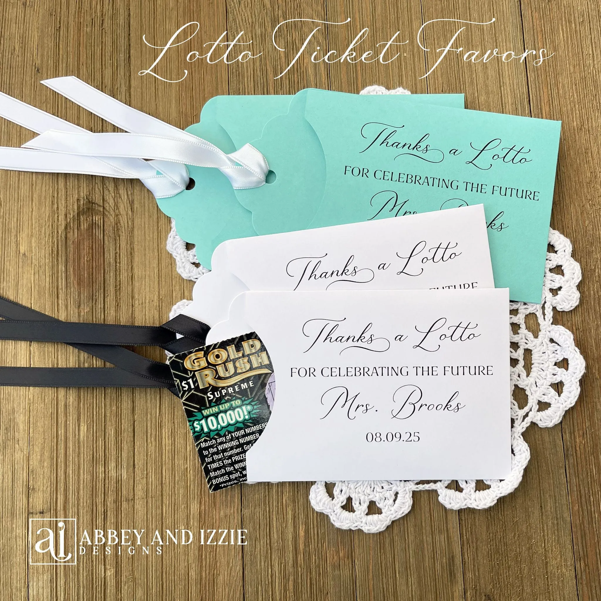 Bridal Shower Lotto Favors