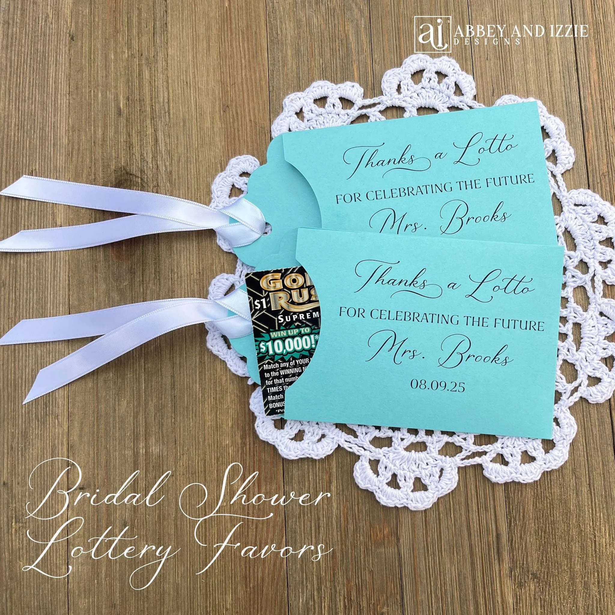 Bridal Shower Lotto Favors