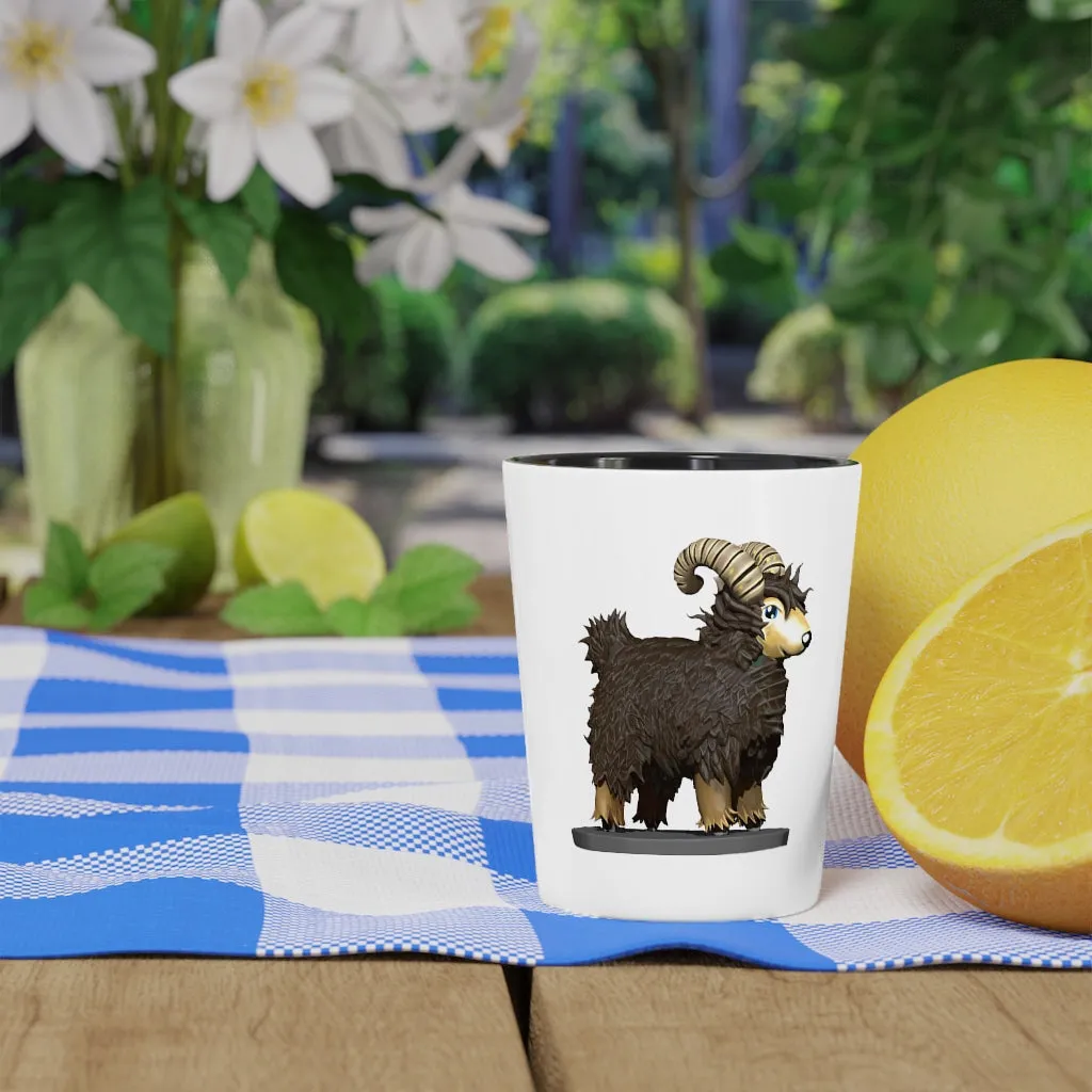 Brown Sheep Shot Glass