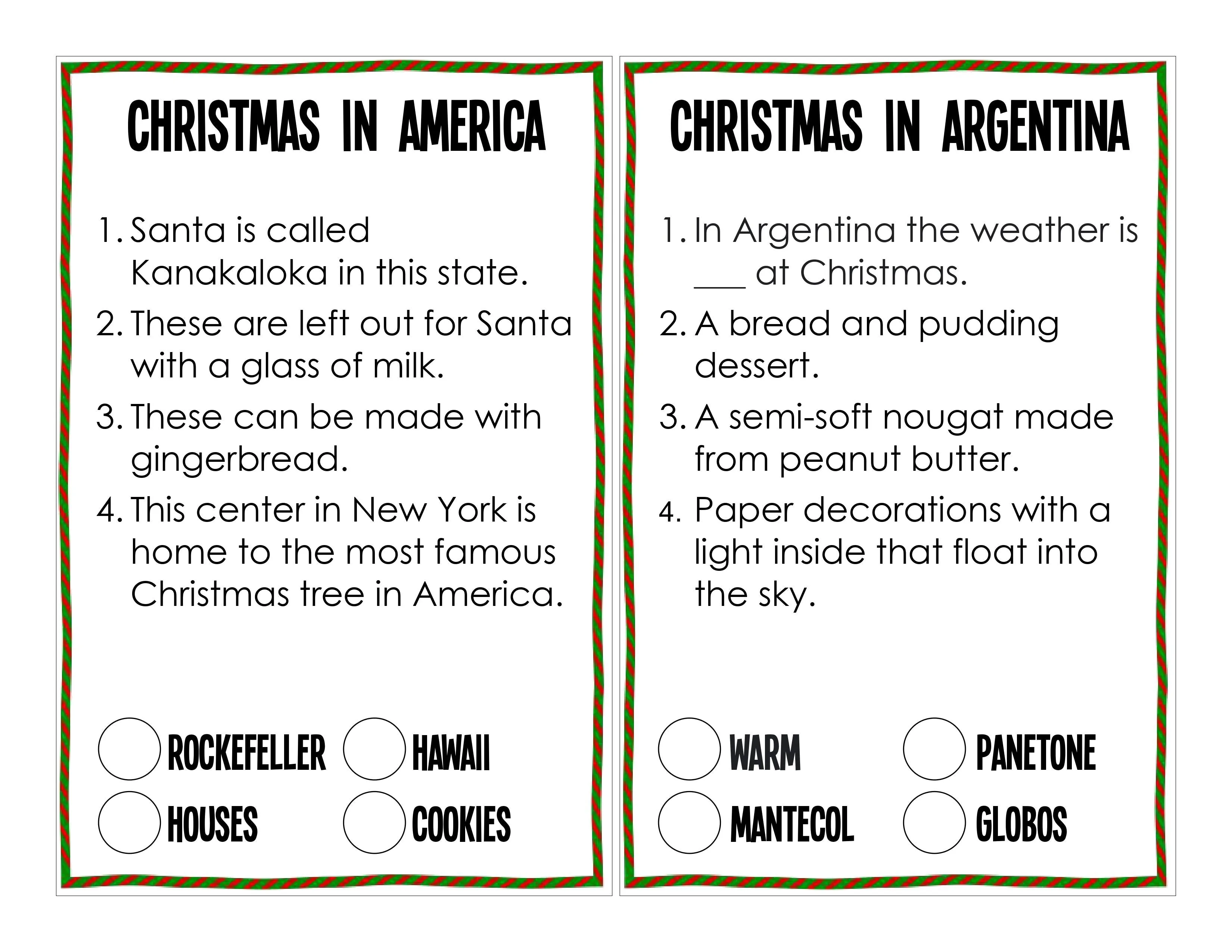 Christmas Holidays Around the World