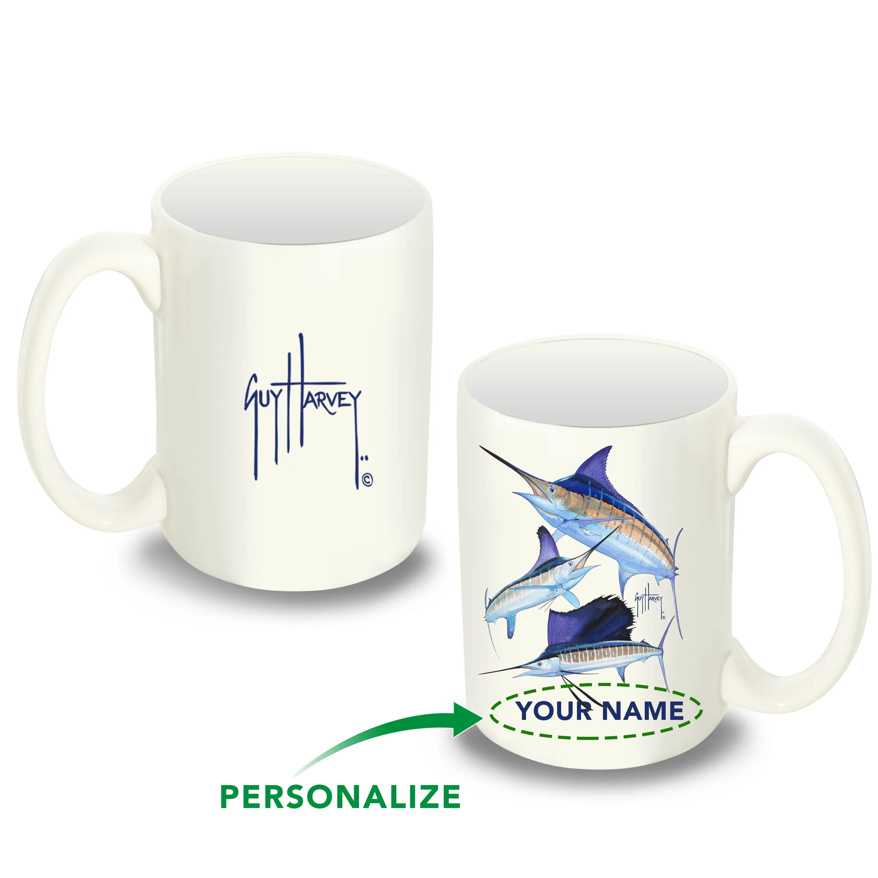 Custom Billfish Collage Coffee Mug