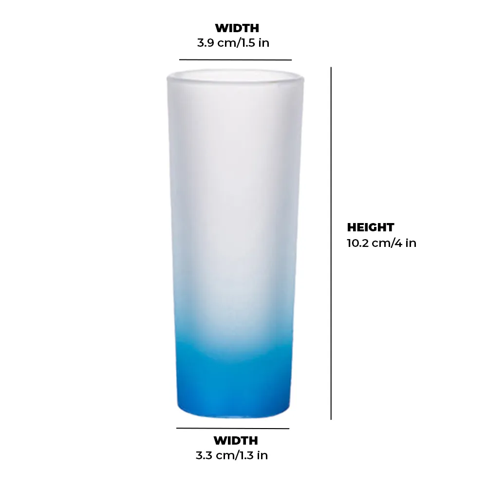 Custom Tall Frosted Shot Glass