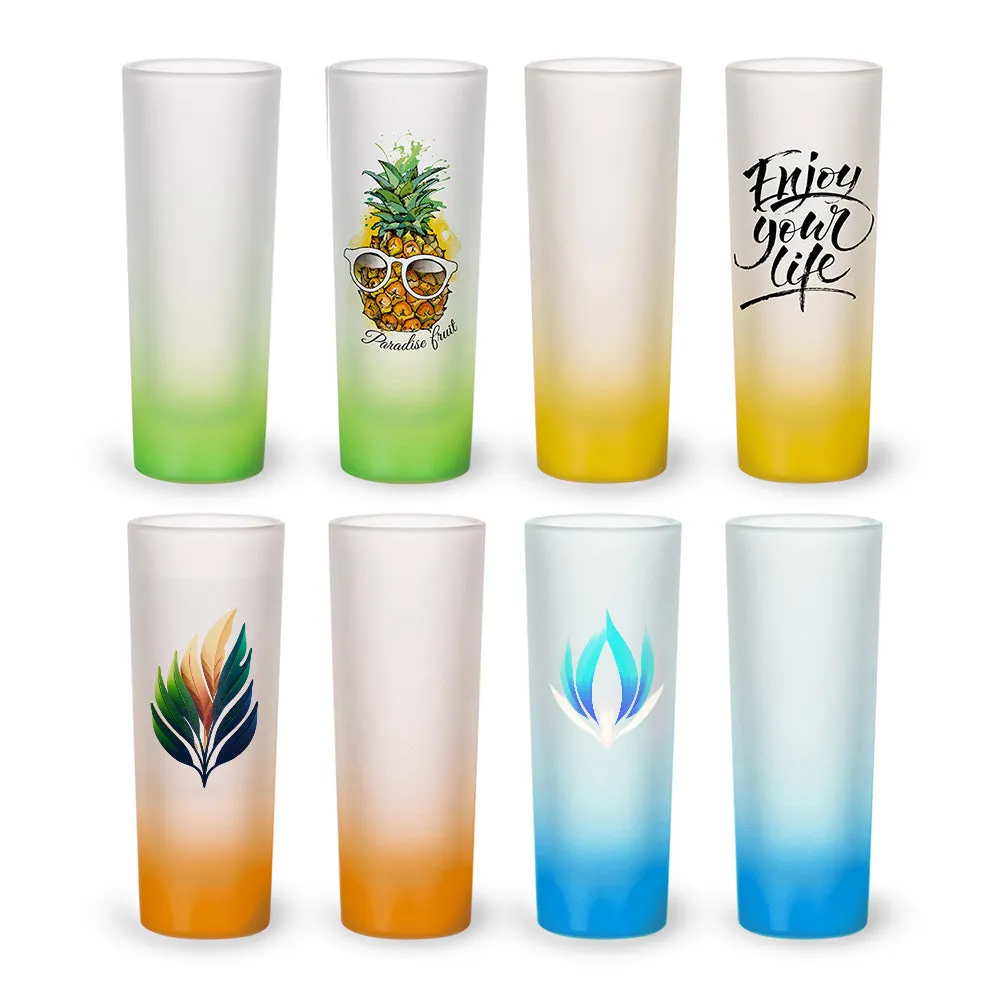 Custom Tall Frosted Shot Glass