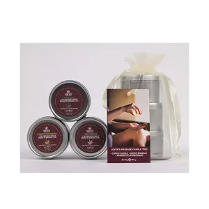 Earthly Body Hemp Seed Valentines Day Candle Trio 1.75 oz.