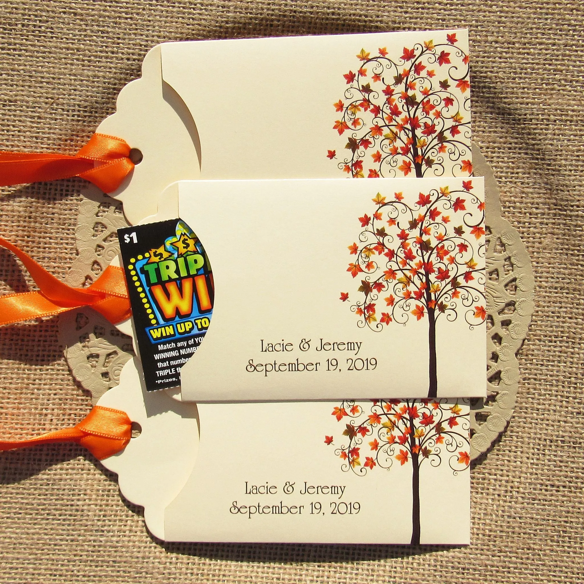 Fall Wedding Guest Favors Personalized