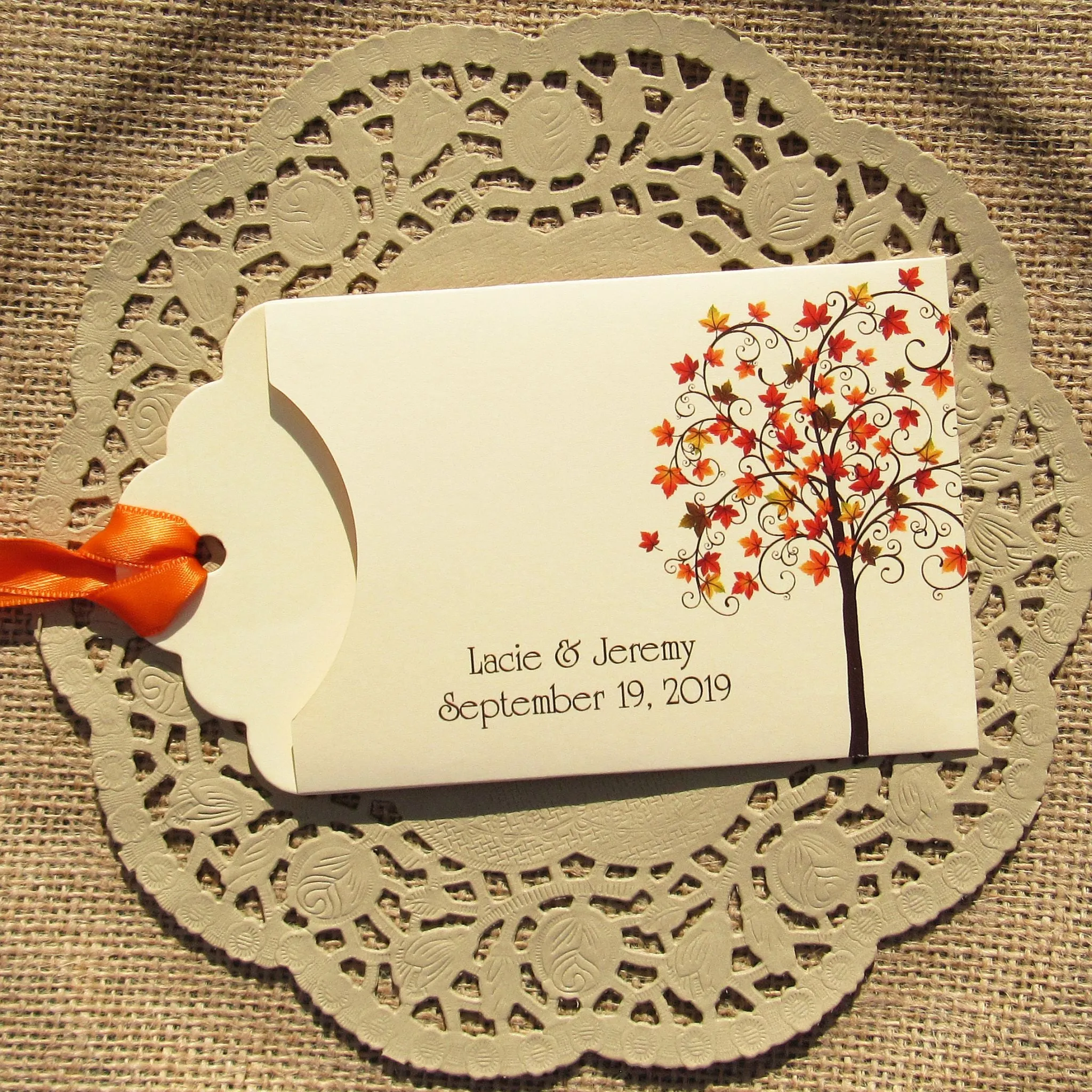 Fall Wedding Guest Favors Personalized