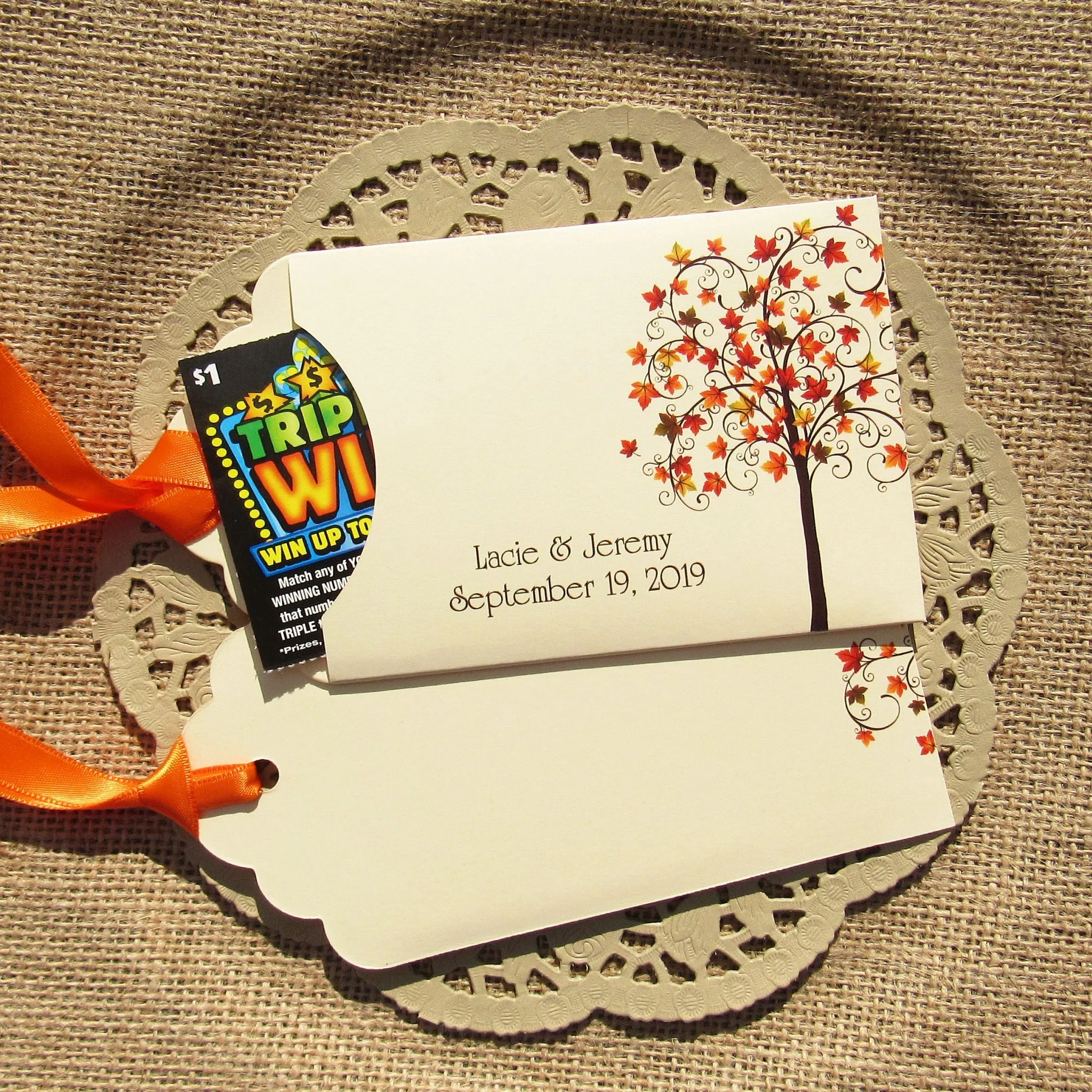 Fall Wedding Guest Favors Personalized