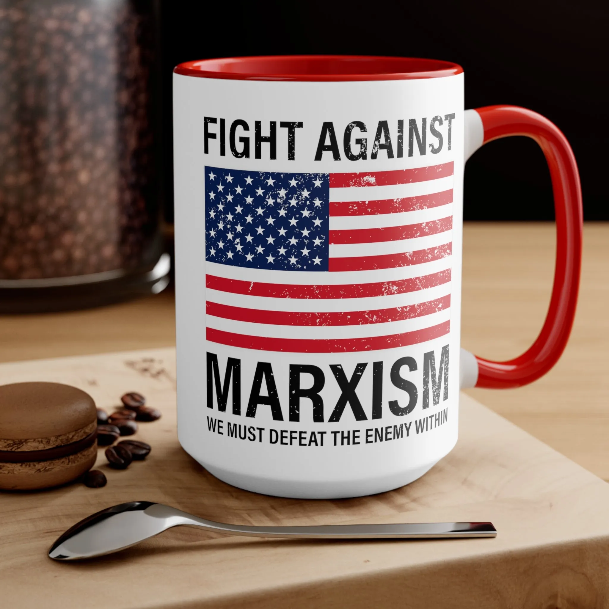 Fight Against Marxism Mug (3 colors, 2 sizes)