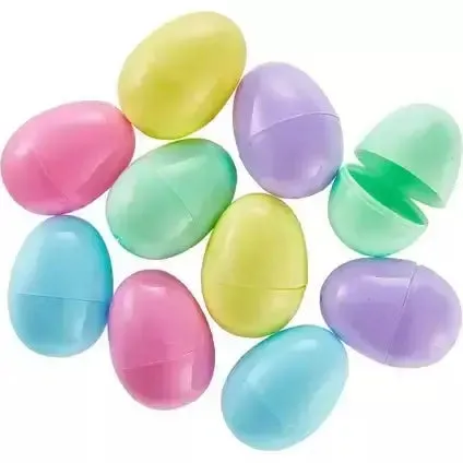 Fillable Plastic Eggs Pastel 10 count