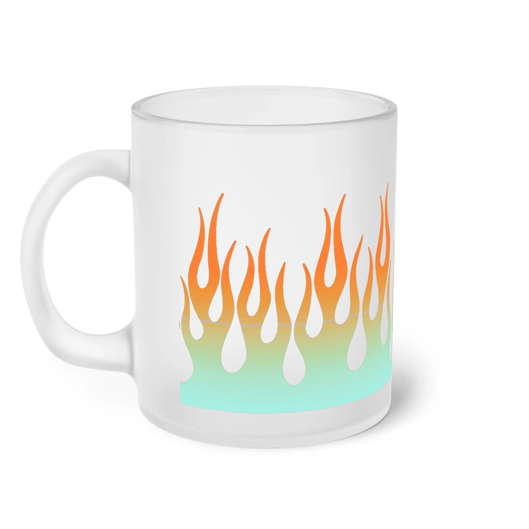 Flames Glass Mug