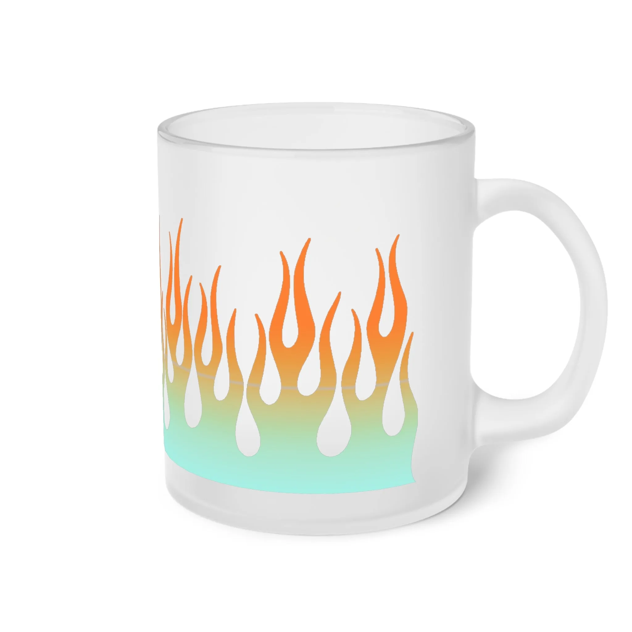 Flames Glass Mug