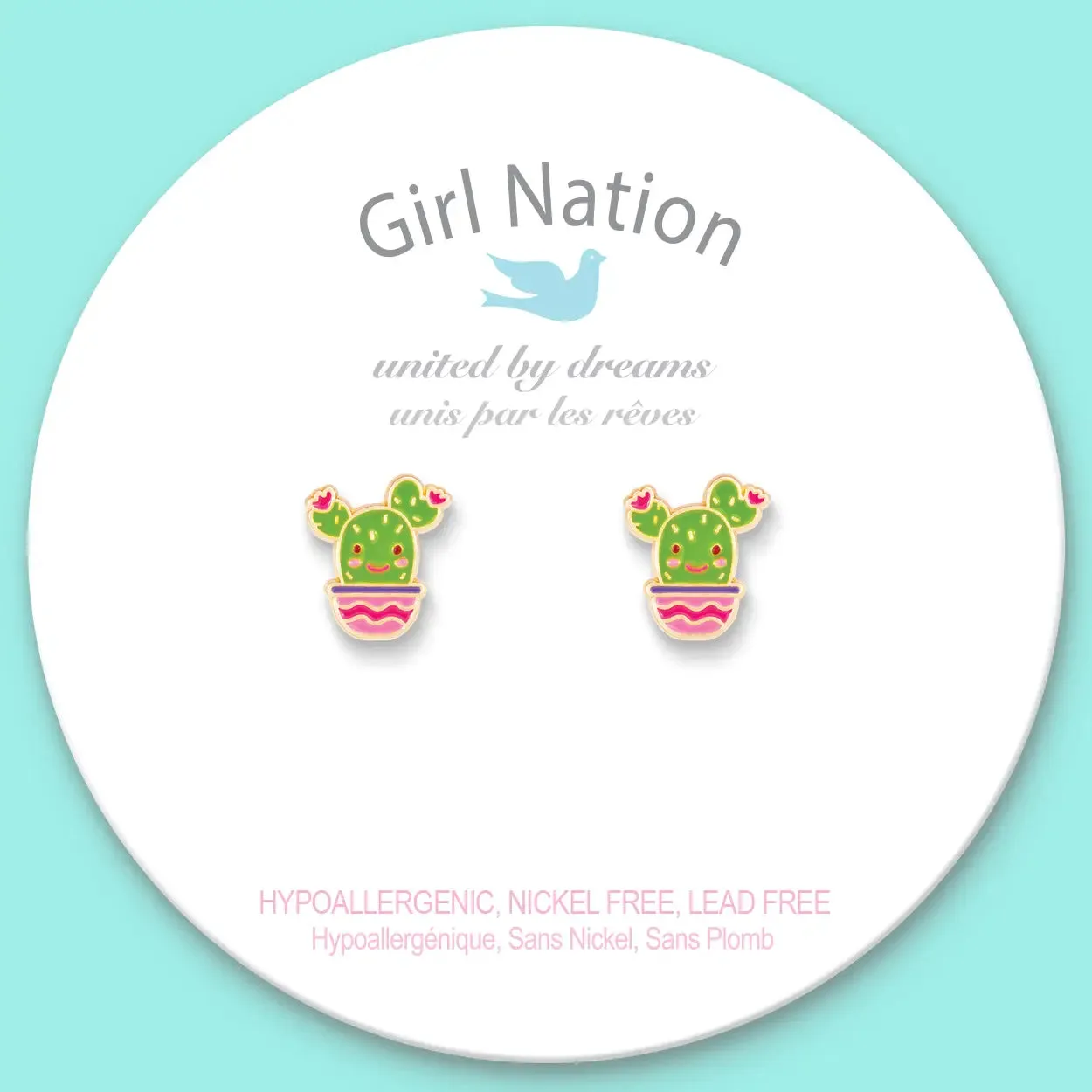 Girl Nation Cactus Cutie Stud Earrings