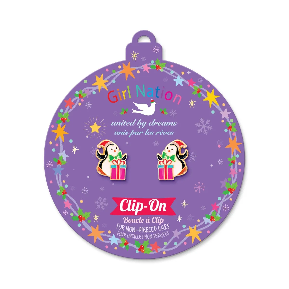 Girl Nation Clip-On Earrings: Penguin Surprise