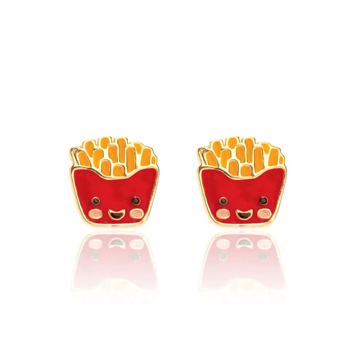 Girl Nation French Fry Friends Cutie Stud Earrings