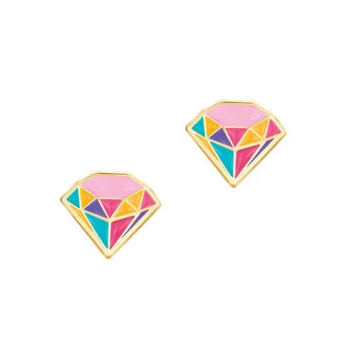 Girl Nation Princess Jewel Cutie Stud Earrings