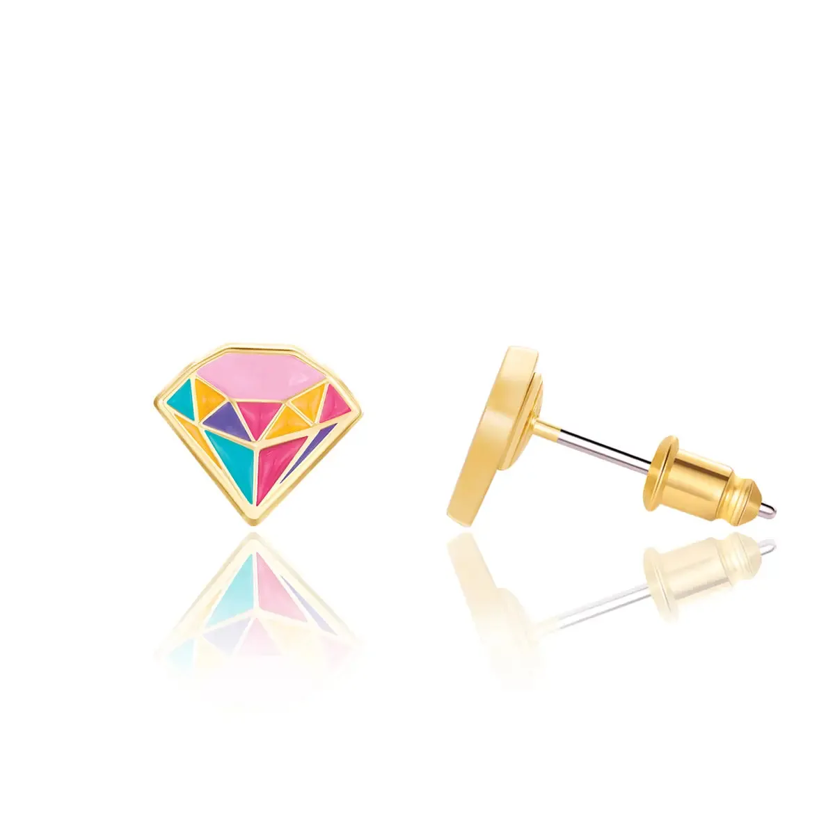 Girl Nation Princess Jewel Cutie Stud Earrings