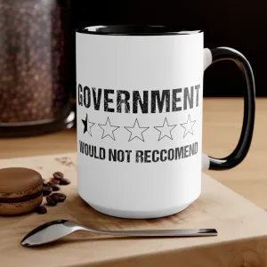 Government Rating  Mug (2 sizes, 3 colors)