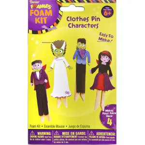 Halloween Foam & Clothespin Puppets